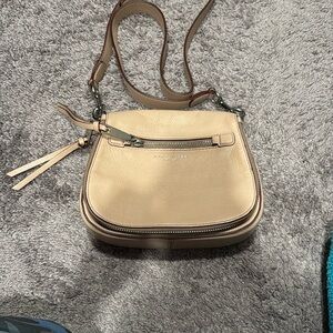 Marc Jacobs Cream Crossbody Bag with Adjustable Strap